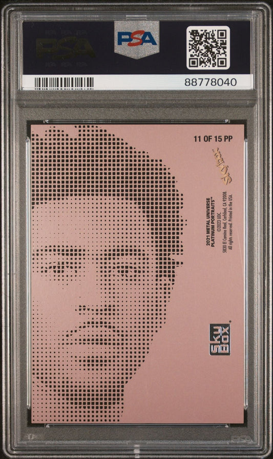 Bryce Young 2023 Skybox Metal Universe Platinum Portraits Metallic Pink Rookie Card PSA 10