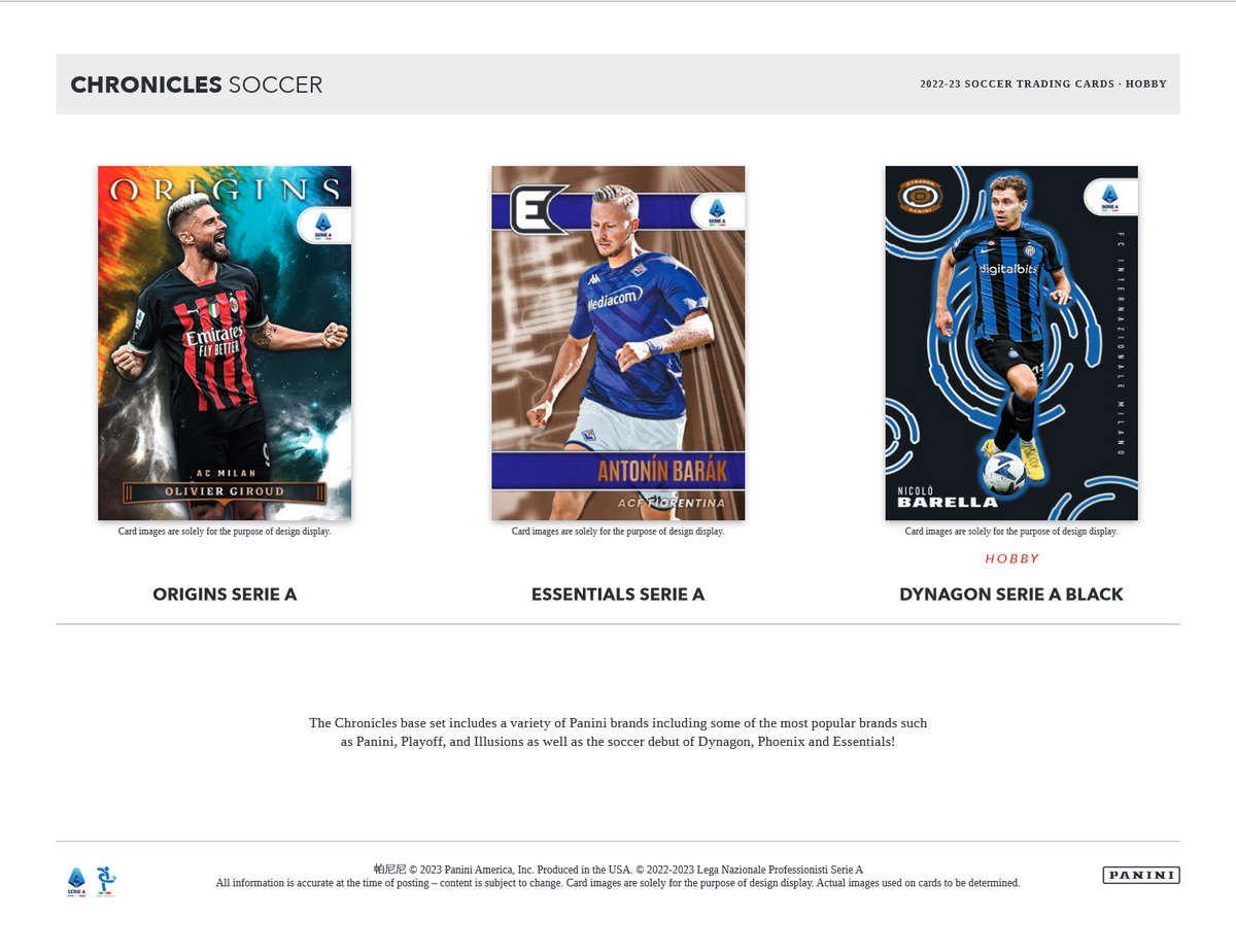 2022-23 Panini Chronicles Soccer Hobby 12 Box Case