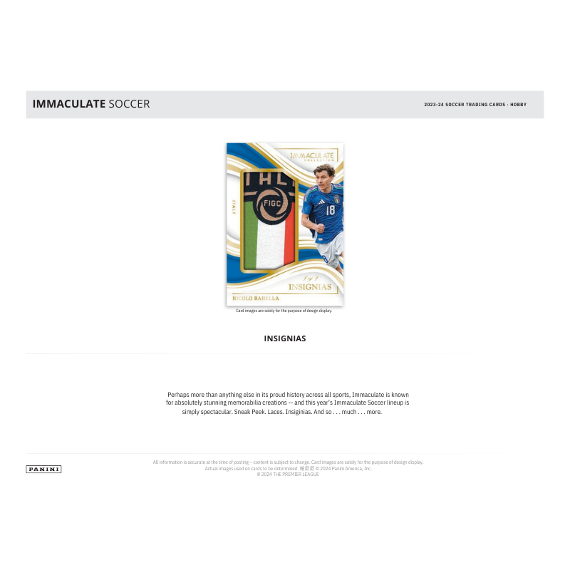 2024 Panini Immaculate Soccer Hobby Box