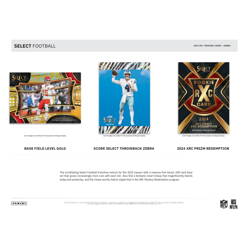 2023 Panini Select Football Hobby 12 Box Case