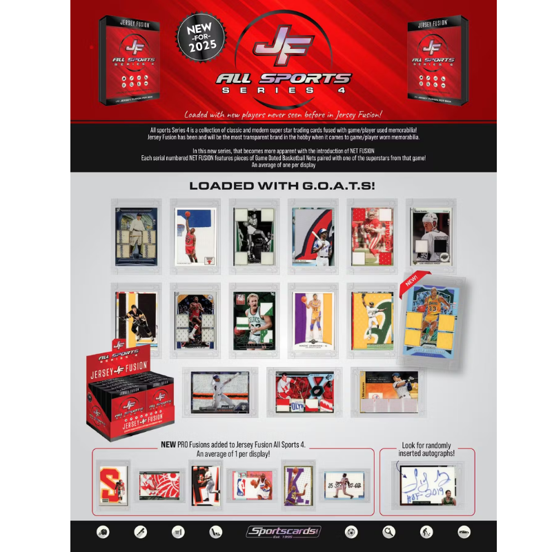 Jersey Fusion All-Sport Series 4 10 Box Display