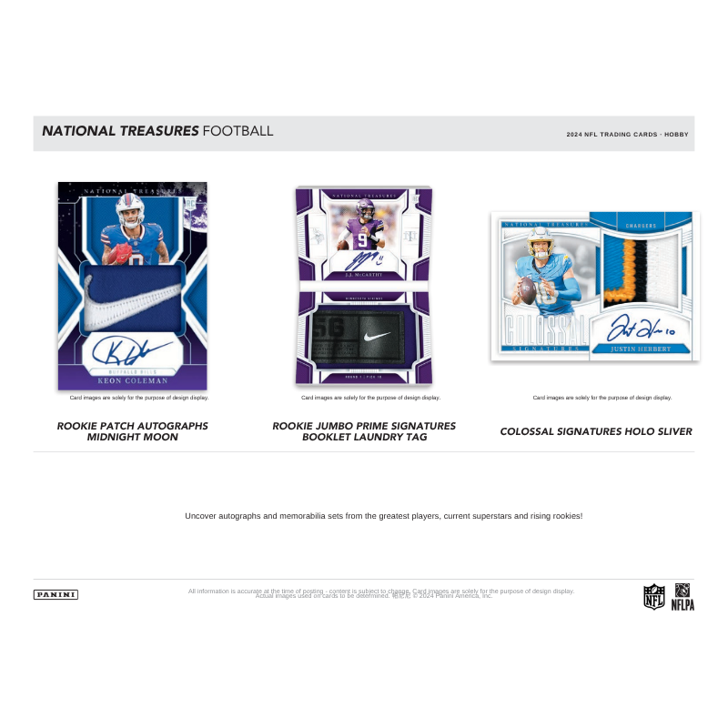 2024 Panini National Treasures Football Hobby 4 Box Case