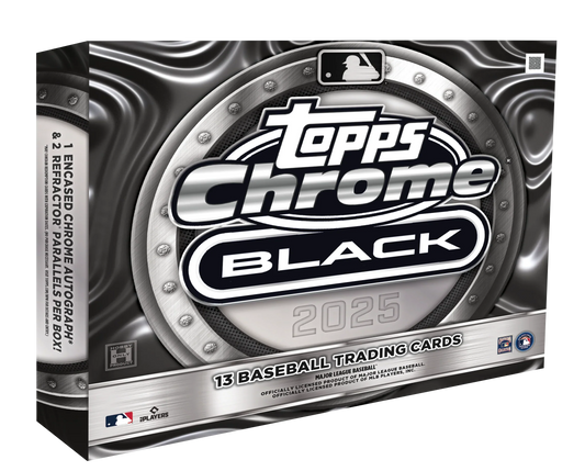 2025 Topps Chrome Black Baseball Hobby 12 Box Case