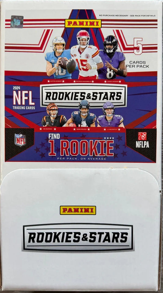 2024 Panini Rookies and Stars Football Gravity Feed 6 Box Case