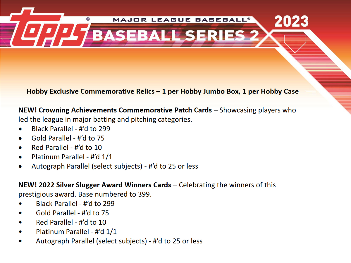 2023 Topps Series 2 Baseball Hobby 12 Box Case