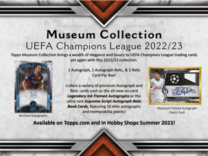 2022-23 Topps UEFA Champions League Museum Collection Soccer 12 Box Case