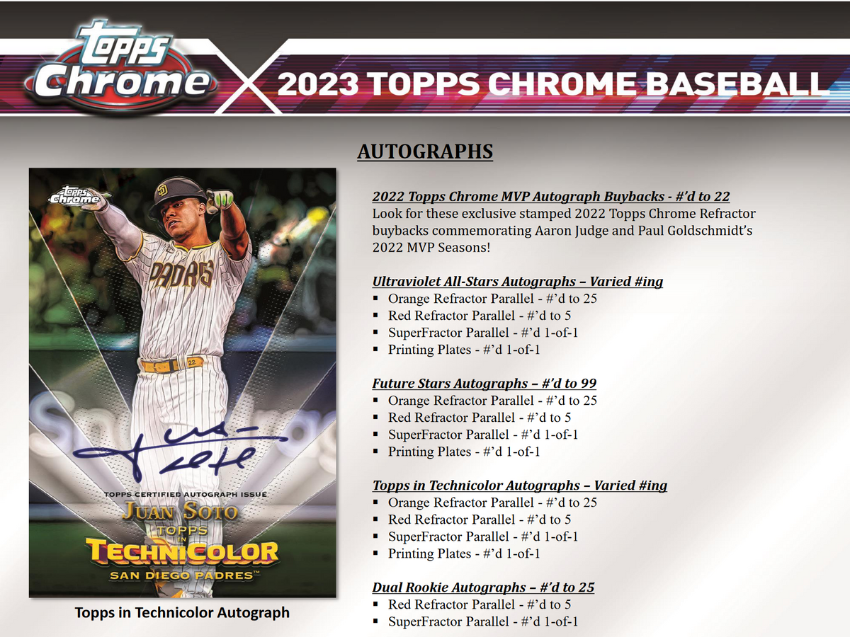 2023 Topps Chrome Baseball Hobby 12 Box Case
