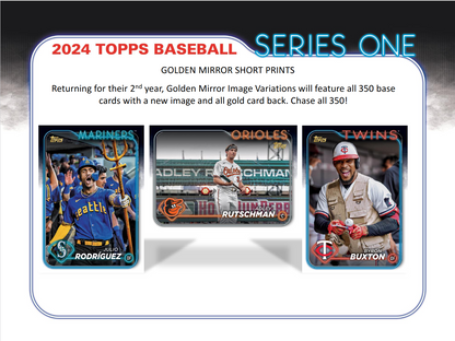 2024 Topps Series 1 Baseball Hobby 12 Box Case