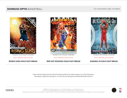 2023-24 Panini Donruss Optic Basketball Fast Break Box