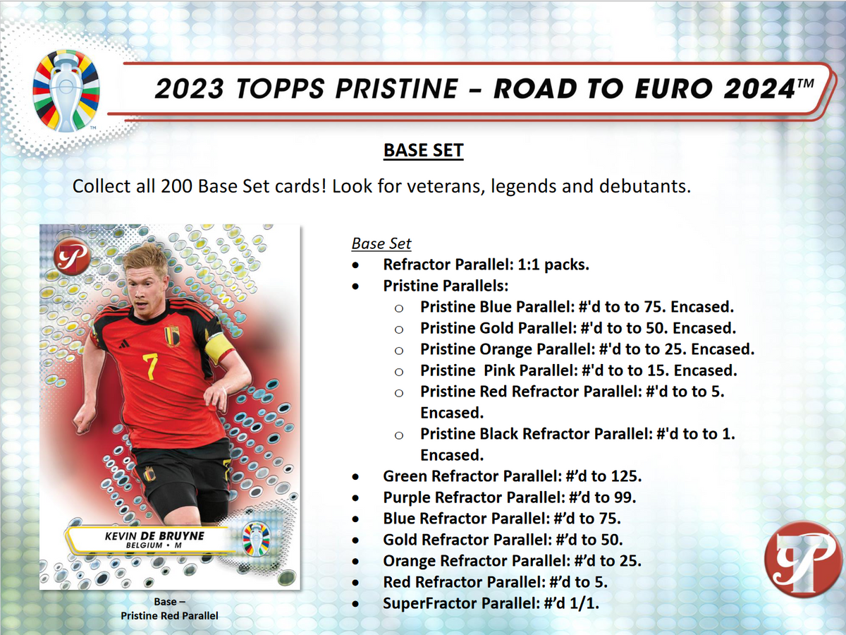 2023 Topps Pristine Road To Euro 2024 Soccer Hobby 8 Box Case
