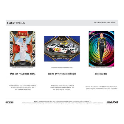 2024 Panini Select Racing Hobby 12 Box Case