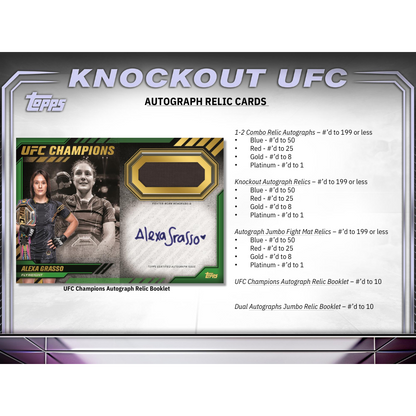 2024 Topps UFC Knockout Hobby 8 Box Case