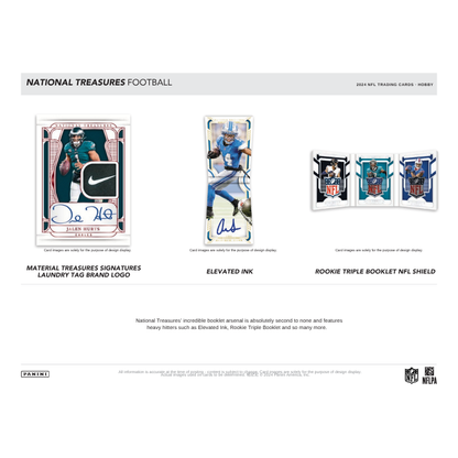 2024 Panini National Treasures Football Hobby 4 Box Case