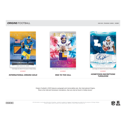 2025 Panini Origins Football Hobby 16 Box Case